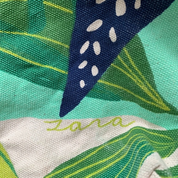 Anthropologie x Good for the Bees Monogram Tote - H - Zara Fina Stasi Print - Picture 7 of 9